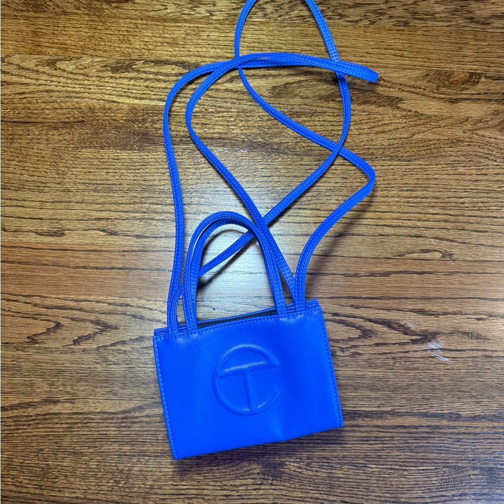 Telfar Mini Bag in Painters Tape Blue